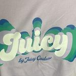 Juicy Couture Juicy by  top purple blue crew graphic tee short sleeve crop NWT S Photo 1