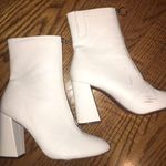 Who What Wear White Mid-calf Booties Photo 0