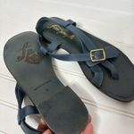Free People  La Risa Leather Sandals Gold Buckles Photo 4