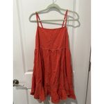 POL  Women's Burnt Orange Embroidered Sleeveless Mini Dress Size Medium NWOT Photo 3