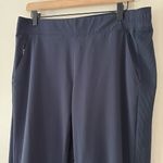 Athleta  Brooklyn Jogger Elastic Waist Pockets Stretch Navy Blue Size 12P Photo 9