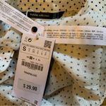 ZARA trafaluc Tie neck polka dot button front blouse size S Photo 8