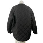 & Other Stories & Other Stories Women's Black Quilted Puffer Long Sleeve Oversize Jacket Size 10 Photo 2