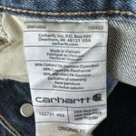 Carhartt SZ 26W Blaine Jeans Straight Leg Rugged Flex Stretch Zip-Fly Blue Women Photo 7