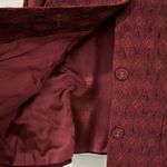 Alfani  Deep Red Women's Blazer Sz 14 Textured Silky Fabric Lined Photo 4