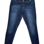 Secrets By David Vered Women Dark Blue Denim Raw Hem Jeans Size 12 Academia Y2K Photo 0