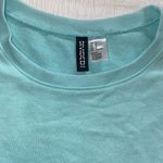 H&M Divided Light Blue Turquoise Tank Top Muscle Tee Crop Sweatshirt Photo 4