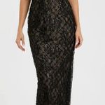 Mac Duggal  68140 Womens Black Embellished Feather Strapless Column Dress Photo 0