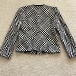Ellen Tracy Linda Allard 100% Wool Coat Black White Tweed Style Tailored Size 14 Photo 4