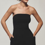 Anthropologie Hutch Strapless Black Romper NEW XL Photo 0
