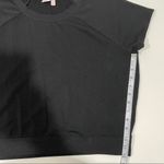 Make + Model  black cropped lounge top light sweatshirt super soft size medium Photo 5
