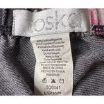 Toska Vtg Y2K Denim Look Polka Dot Pink Floral Strapless Mini Dress Zipper Sz L Photo 8