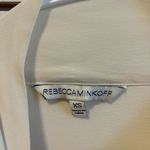 Rebecca Minkoff  100% Silk Tie Front Button Down Blouse Photo 7