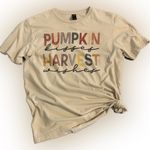 Gildan Fall Autumn T-shirt Pumpkin Kisses Harvest Wishes Soft Style  Medium Photo 2