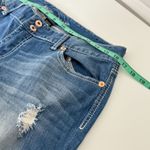 Ariya Jeans Ariya Bootcut Jeans Women Sz 13/14 Stretch Stitch Flap Distressed Western Grunge Photo 4