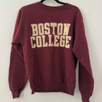 Vintage Y2K Boston College Terry Sweatshirt Size Small S University Champion Red Photo 0