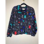 Koret Sport Black Jacket w Fashion Motif Shoes Mannequin Purse Mirror Sz Medium Photo 4