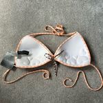 La Blanca  polka dot bikini top size 12 pink orange brown white Photo 2