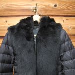 Dawn Levy NWT   Hooded Shearling Panel Coat Photo 6