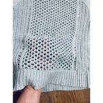 American Eagle light blue all-over eyelet sweater- small Photo 8