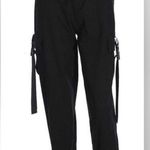 NWT Cargo Pants, High Waist Lounge Pants Fashion Loose Relaxed Fit Jogger Sz M Black Size M Photo 0