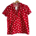 J.Crew Red Heart Print Pajama set NWT Photo 0