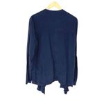 Angie Womens Open Waterfall Front Asymmetric Hem Lyocell Cardigan Jacket Navy XL Photo 3