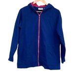 Quacker Factory Quaker Factory Navy Blue full zip sweatshirt rhinestone zipper size large Photo 8