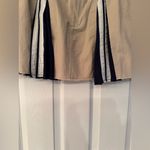 Free People Hannah Sporty Mini Skirt Women’s Beige & Navy Blue Pleated Size XS Photo 7