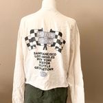 Brandy Melville John Galt Cropped Vintage Car Long Sleeve Top Photo 2