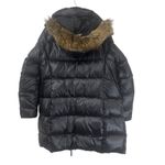 Polo Ralph Lauren Black Duck Down Fill Puffer Coat Faux Fur Hood Womens Small Photo 1