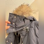 Mackage  Puffy Coat Large Navy Raccoon Fur Hood Photo 4