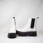 Marc Fisher Pauline Chelsea Leather Pull On Ankle Platform Moto Boots Shoes 7 Photo 0