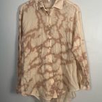 Sundry  button down cotton tie dye cream and brown size 0/XS Photo 1
