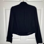 Rachel Roy RACHEL Black Mock Neck Moto Jacket Blazer Size 8 Photo 10