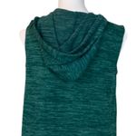 LOGO By Lori Goldstein LOGO Women's Vest Green Knit Hooded Open Front Size Casual Athleisure Size XS Photo 9