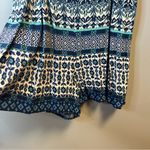 Hollister  Romper Blue Aqua & White Floral Sleeveless Romper Sz M EUC Summer Photo 3