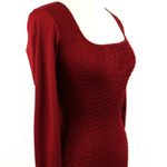 Row A Womens Mini Dress Large Smocked Bodycon Going Out Party Club Y2K Retro Red Photo 3