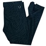 ZARA NEW Womens Black Zebra Animal Print Slim-Fit Trousers Size 31 Dress Pants Photo 1