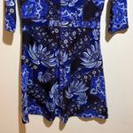 Title Nine  Dream Purple Dress Half Sleeve Floral Paisley Size Small Active Photo 10