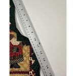 Handmade Reversible Women's Ugly Christmas Vest Folk Santa/Poinsettias Cotton XL Red Photo 10