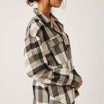 We The Free Free People Izzie Plaid Oversized Cargo Shirt Jacket Shacket Small Grunge 90s Photo 1