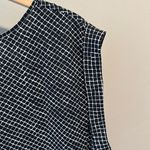 Nine West XL Navy Blue Geometric Print Blouse Top Photo 7