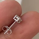 10kt White Gold 3/8 carat Diamond Studs Photo 2