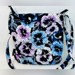 Vera Bradley Triple Zip Hipster Crossbody in Plum Pansies New Without Tags NWOT Photo 8