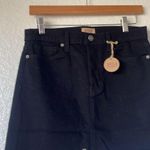 MISA Los Angeles NWT  Super Star Asymmetrical Mini Skirt black wash Photo 6