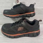 Skechers Composite Safety Toe Womens Shoes 8.5 Oil Slip Resistant 108074 BLK NEW Photo 0