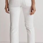 Madewell NEW Kick Out Crop Jeans in pure white, 24 Photo 0