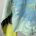 BDG Urban Outfitters Tye Dye Cropped Sweatshirt Crew Neck Blue Yellow NEW NWT Photo 6