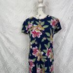 Ralph Lauren Polo‎  Navy Blue Floral Shift Dress Size M Photo 4
